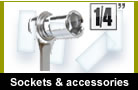 Sockets and accessories, 1/4" 