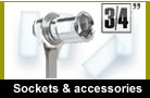 Sockets and accessories, 3/4" 