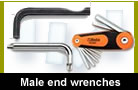 Male end wrenches 