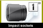 Impact sockets and accessories, 1" 