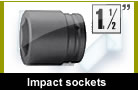 Impact sockets and accessories, 1" 