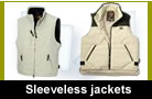 Sleeveless jackets 