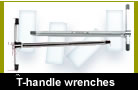 T-handle wrenches with male ends 