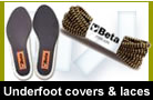 Underfoot covers & laces 