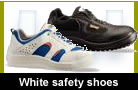 White safety shoes 